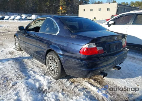 2002 BMW 325Ci z USA, uszkodzony, nr VIN WBABN334X2JW52807